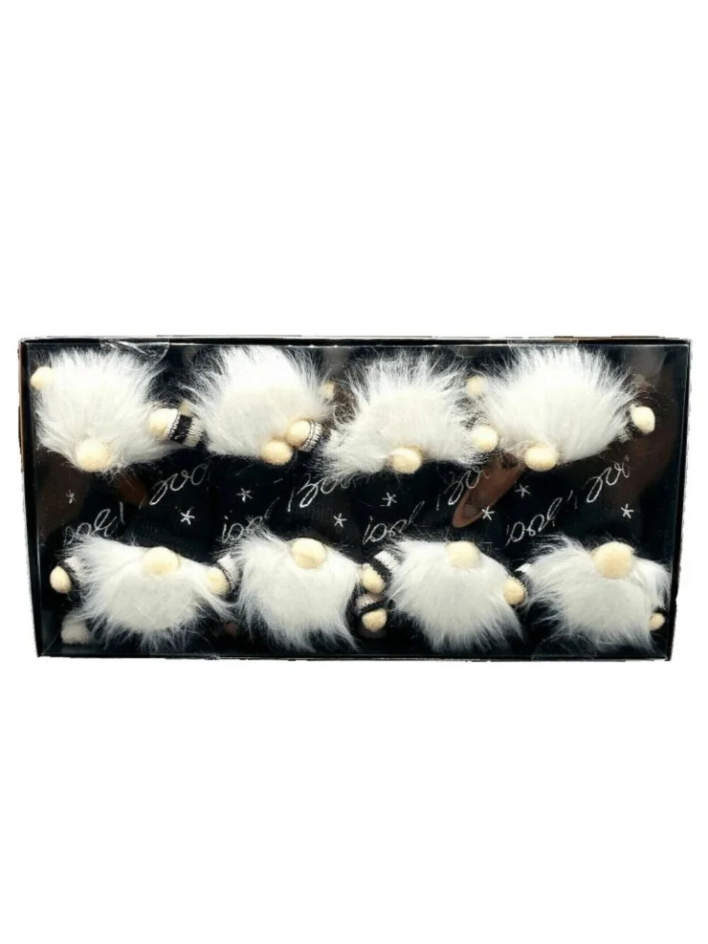 Halloween Witch Gnomes Garland Banner Boo Black White Mantel Party Decor 6ft